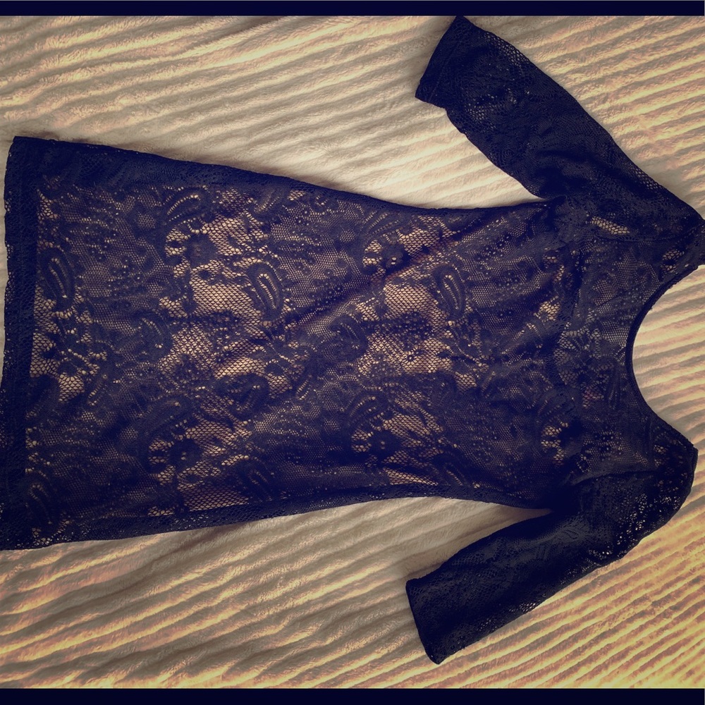 Black laced dress